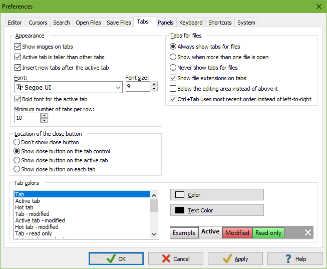 editpad lite show line numbers